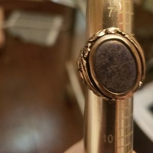 Sterling Silver and Lapis oval ring